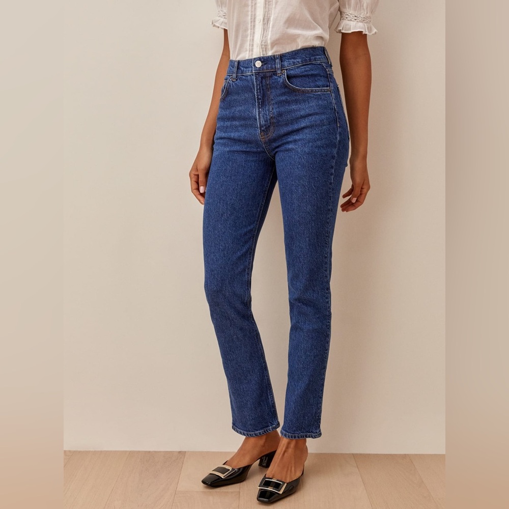 Reformation straight jeans sz 25